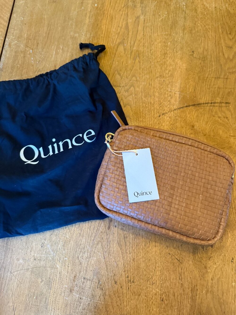 NWT Quince Gemma Handwoven Crossbody